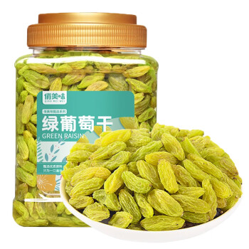 俏美味绿葡萄干500g新疆特产果脯蜜饯即食果干休闲零食	