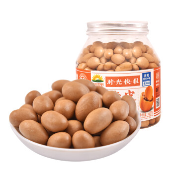 加州原野鱼皮花生538g/罐坚果炒货休闲小零食	